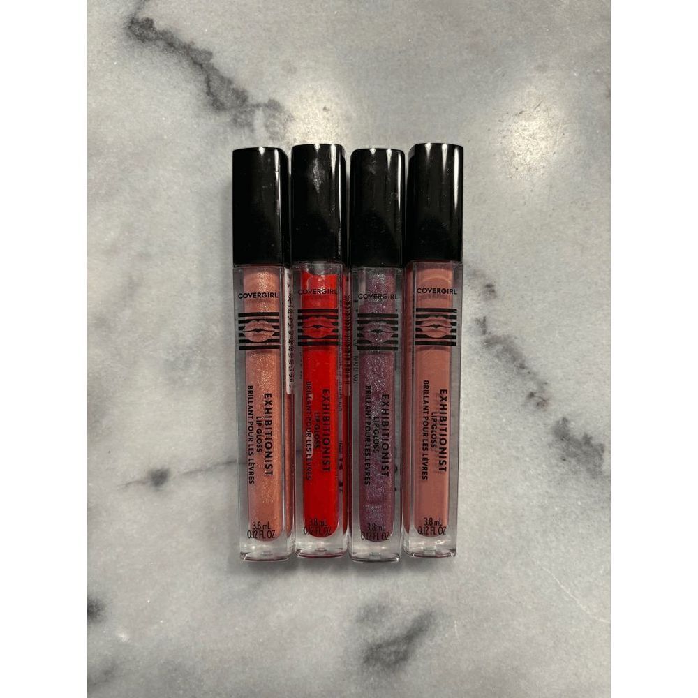Covergirl Exhibitionist Lip Glosses Lot of 4